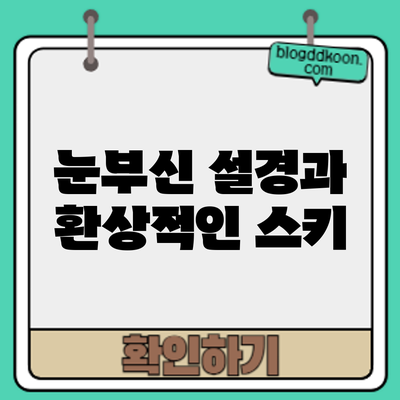 눈부신 설경과 환상적인 스키