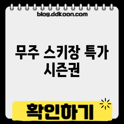 무주 스키장 특가 시즌권