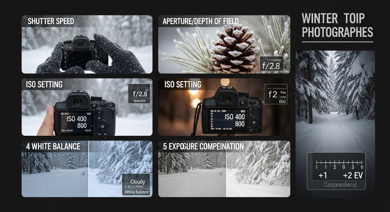사진 촬영 취미 초보자 겨울 카메라 설정 팁 5가지 비법